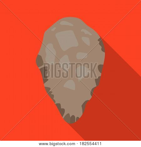 Stone tool icon in flate style isolated on white background. Stone age symbol vector illustration.