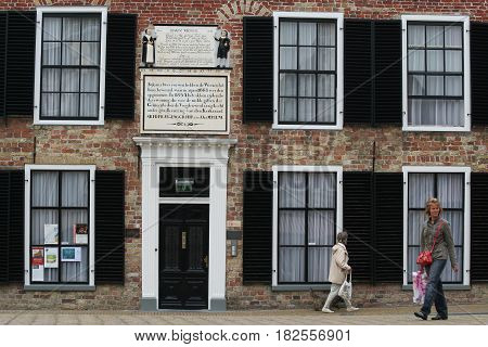 Friesland Franeker july 2016: historic old orphinage