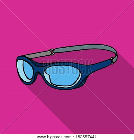 Glasses for swimming icon in flate design isolated on white background. Surfing symbol stock vector illustration.