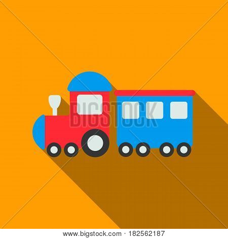 Locomotive flate icon. Illustration for web and mobile.