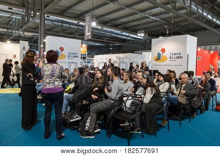 People Visiting Tempo Di Libri In Milan, Italy