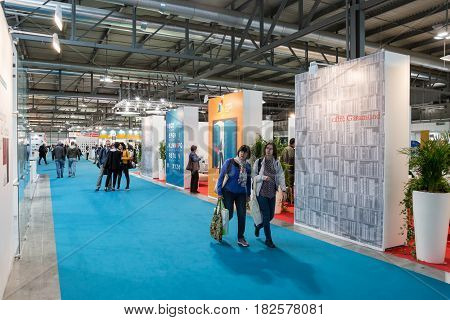 People Visiting Tempo Di Libri In Milan, Italy