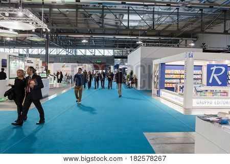 People Visiting Tempo Di Libri In Milan, Italy