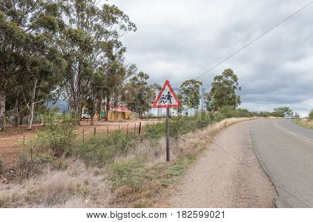 A primary school at Matjiesrivier next to the road between the Cango Caves and Calitzdorp in the Western Cape Province
