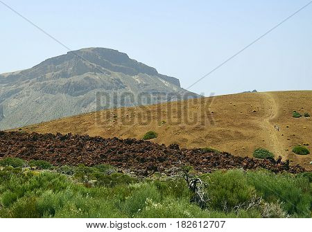 Beautiful view of Teide National Park in Tenerife,Canary Islands,Spain.
