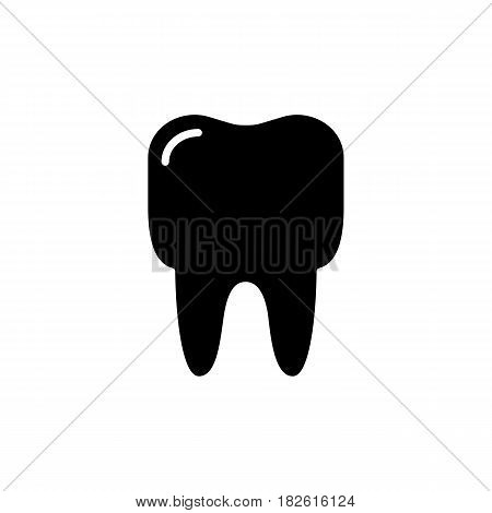 Outline tooth icon vector illustration on white background. eps 10