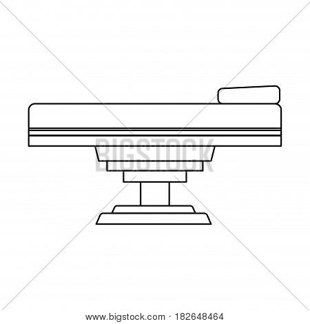 gurney or hospital bed icon image vector illustration design