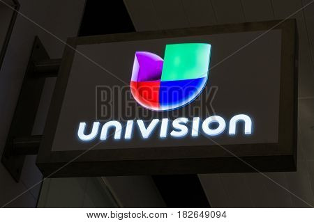 Univision Sign And Logo