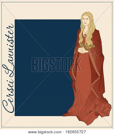 Cersei Lannister - the main character in Game of Thrones