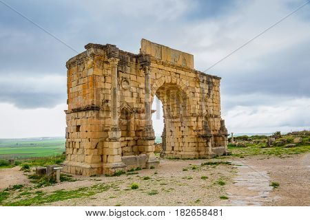 Excavations In The Archeologique De Volubilis, Morocco.