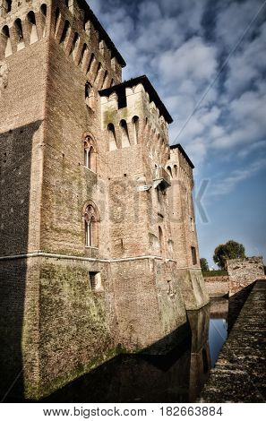 Historical city of Mantua, Mantova, on Mincio river