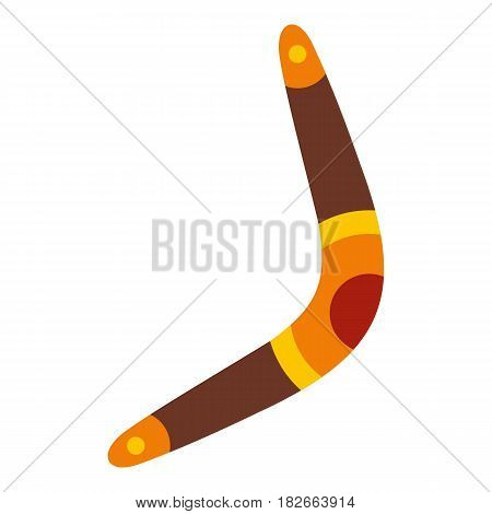 Boomerang icon flat isolated on white background vector illustration