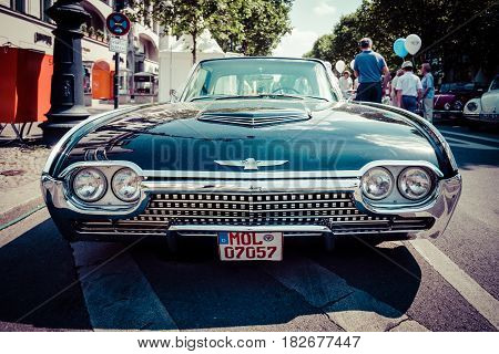 BERLIN - JUNE 05 2016: Personal luxury car Ford Thunderbird (third generation). Lowrider. Toning. Stylization. Classic Days Berlin 2016.