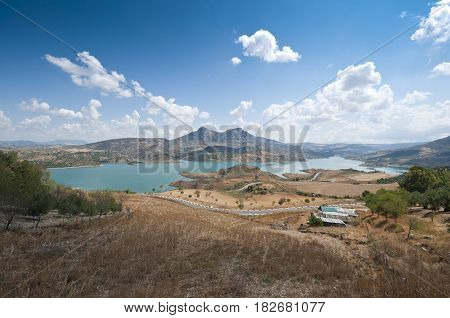 Views of Zahara - El Gastor Reservoir, Cadiz, Andalusia, Spain