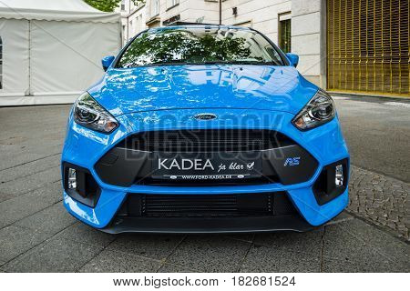BERLIN - JUNE 05 2016: Compact car Ford Focus RS (third generation). Classic Days Berlin 2016.