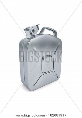 Fuel canister isolated on white. clipping path. 3d rendering