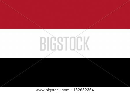 Illustration of the flag of the Yemen