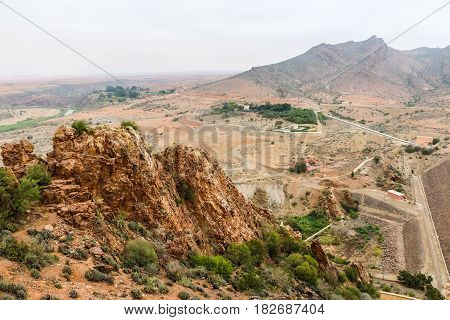 Yellow Mountains And Beautiful Panoramic View