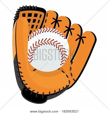 Baseball Glove With Ball