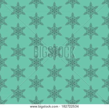 Stars Seamless pattern, Vector illustration, Modern stylish texture. Repeating geometric tracery.