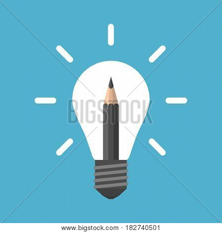 Pencil In Light Bulb