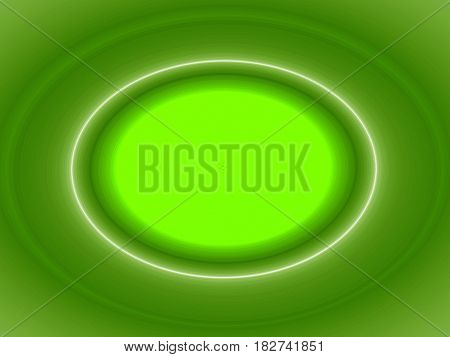 Decorative circles and meditation green abstract background - fractal