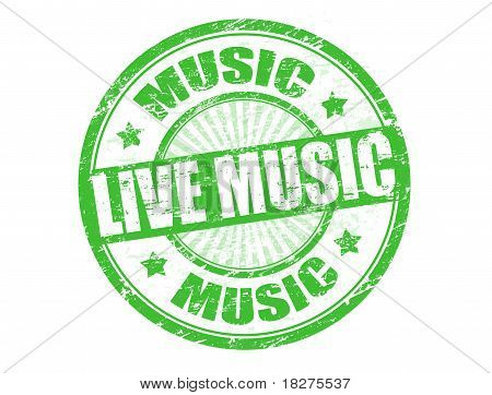 Levende musik stempel