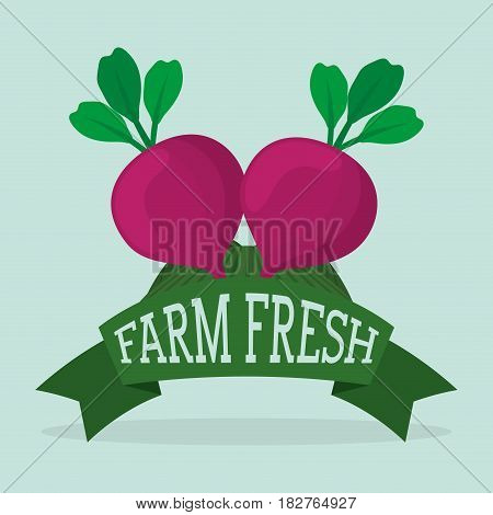 farm fresh vegetables liifestyle healthy sticker vector illustration eps 10