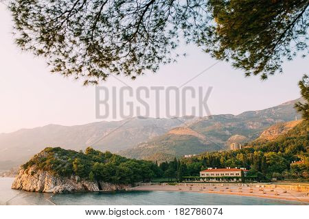 The Queen's Beach near Villa Milocer in Montenegro, near the island of Sveti Stefan.