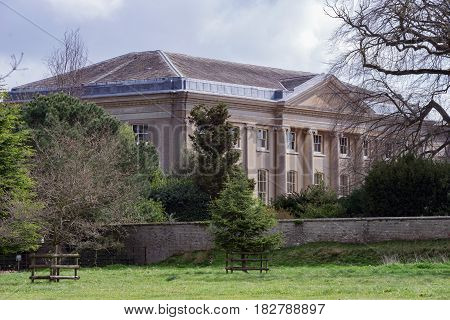 Italianate architecture at Ickworth on a spring day
