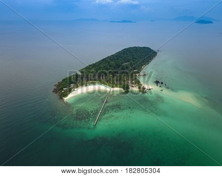 Aerial view of Koh Kham Trad Thailand