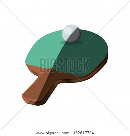 Ping pong racket icon vector illustration graphic design