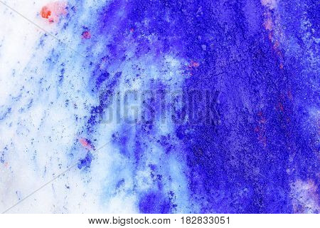 Beautiful Color Snow. Detail structure in snow