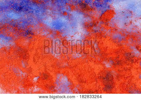 Beautiful Color Snow. Detail structure in snow