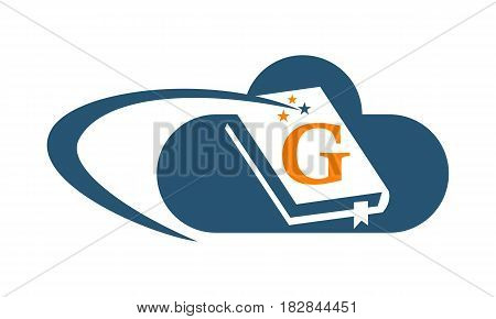 This vector describe about Cloud Ebook Solutions Initial G