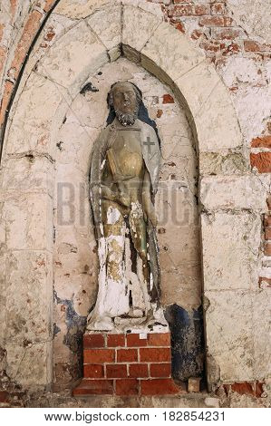 Riga, Latvia - July 2, 2016: Castle Of Riga Relief With The Image Of W. Von Plettenberg, Master Of The Livonian Order In Museum Of Dome Cathedral.