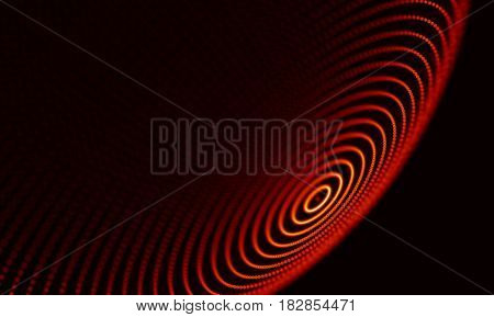 Abstract Black Geometrical Background . Connection structure. Science background. Futuristic Technology HUD Element . onnecting dots and lines . Big data visualization and Business .