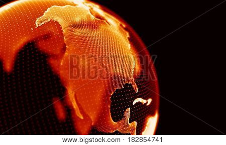 Abstract Black Geometrical Background . Connection structure. Science background. Futuristic Technology HUD Element . onnecting dots and lines . Big data visualization and Business .
