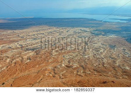 view from the hill where the historic Masada fortress