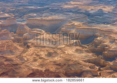 view from the hill where the historic Masada fortress