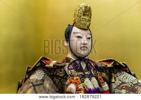 Thailand - April 4 2016: Japanese emperor doll in Japan Exhibition at Gaysorn Plaza. Bangkok Thailand