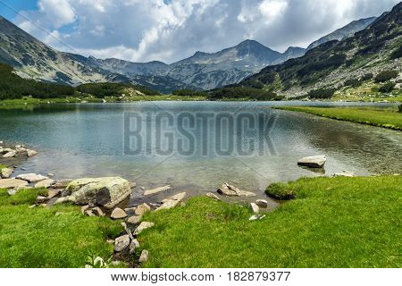Amazing Panorama of Banderishki Chukar and Muratovo lake, Pirin Mountain, Bulgaria