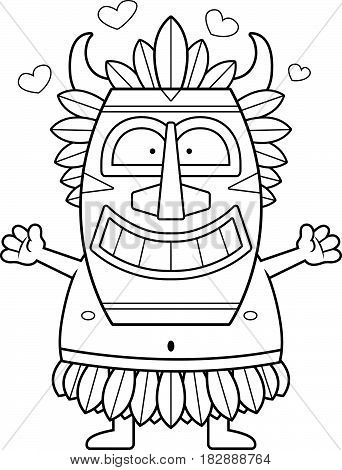 Cartoon Witch Doctor Hug