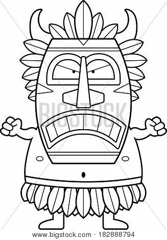 Angry Cartoon Witch Doctor