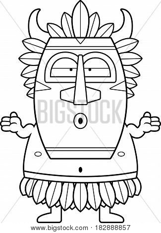 Confused Cartoon Witch Doctor