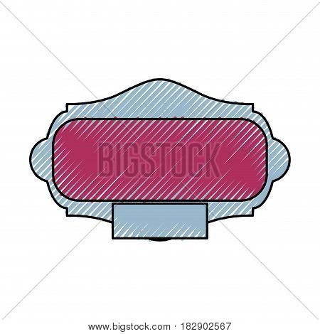 Decorative frame bannner icon vector illustration graphic design