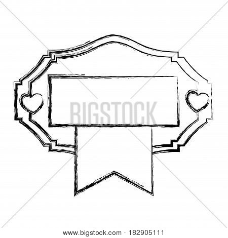 Decorative frame bannner icon vector illustration graphic design