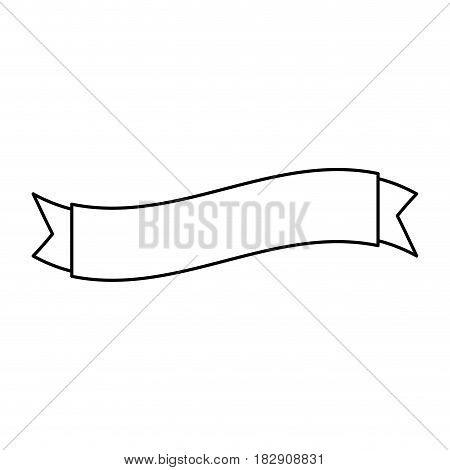 Empty ribbon bannner icon vector illustration graphic design