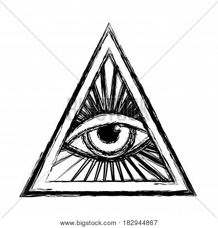 Human eye symbol icon vector illustration graphic design