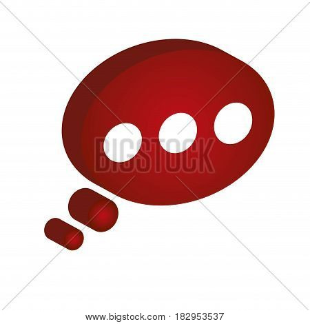 thought ellipse icon over white background. vector illustration
